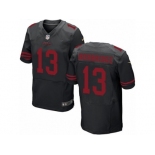 Men's Nike San Francisco 49ers #13 Aaron Burbridge Elite Black Alternate NFL Jersey