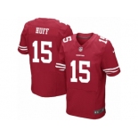 Men's Nike San Francisco 49ers #15 Josh Huff Elite Red Team Color NFL Jersey