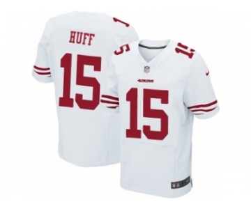 Men's Nike San Francisco 49ers #15 Josh Huff Elite White NFL Jersey