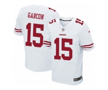 Men's Nike San Francisco 49ers #15 Pierre Garcon Elite White NFL Jersey