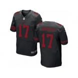 Men's Nike San Francisco 49ers #17 Jeremy Kerley Elite Black NFL Jersey