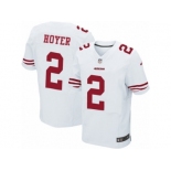 Men's Nike San Francisco 49ers #2 Brian Hoyer Elite White NFL Jersey