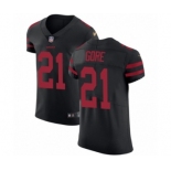 Men's Nike San Francisco 49ers #21 Frank Gore Black Alternate Vapor Untouchable Elite Player NFL Jersey