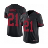 Men's Nike San Francisco 49ers #21 Frank Gore Elite Black Rush Vapor Untouchable NFL Jersey