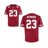 Men's Nike San Francisco 49ers #23 Will Redmond Elite Red Team Color NFL Jersey