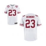 Men's Nike San Francisco 49ers #23 Will Redmond Elite White NFL Jersey