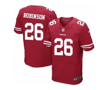 Men's Nike San Francisco 49ers #26 Rashard Robinson Elite Red Team Color NFL Jersey