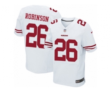 Men's Nike San Francisco 49ers #26 Rashard Robinson Elite White NFL Jersey