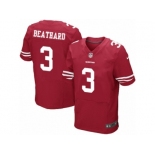 Men's Nike San Francisco 49ers #3 C. J. Beathard Elite Red Team Color NFL Jersey