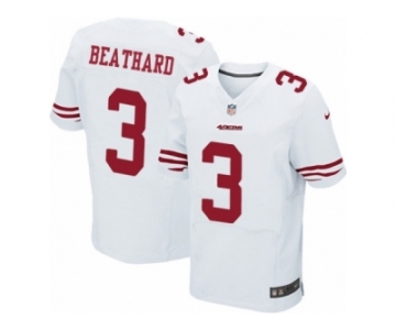 Men's Nike San Francisco 49ers #3 C. J. Beathard Elite White NFL Jersey