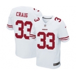 Men's Nike San Francisco 49ers #33 Roger Craig Elite White NFL Jersey