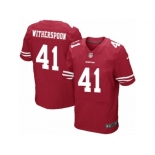 Men's Nike San Francisco 49ers #41 Ahkello Witherspoon Elite Red Team Color NFL Jersey