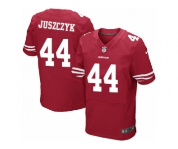 Men's Nike San Francisco 49ers #44 Kyle Juszczyk Elite Red Team Color NFL Jersey