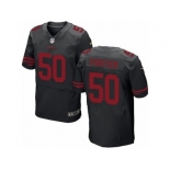 Men's Nike San Francisco 49ers #50 Reuben Foster Elite Black NFL Jersey