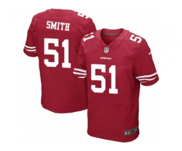 Men's Nike San Francisco 49ers #51 Malcolm Smith Elite Red Team Color NFL Jersey