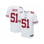 Men's Nike San Francisco 49ers #51 Malcolm Smith Elite White NFL Jersey