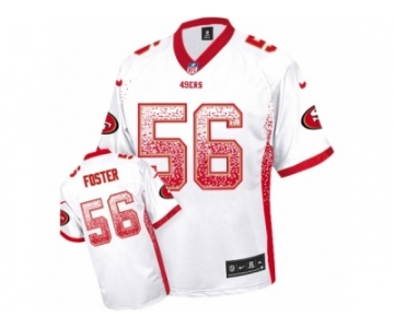 Men's Nike San Francisco 49ers #56 Reuben Foster Elite White Drift Fashion NFL Jersey