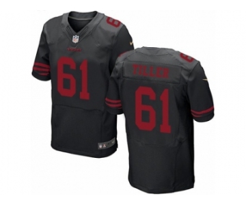 Men's Nike San Francisco 49ers #61 Andrew Tiller Elite Black Alternate NFL Jersey