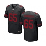 Men's Nike San Francisco 49ers #65 Joshua Garnett Elite Black Alternate NFL Jersey