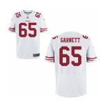 Men's Nike San Francisco 49ers #65 Joshua Garnett Elite White NFL Jersey