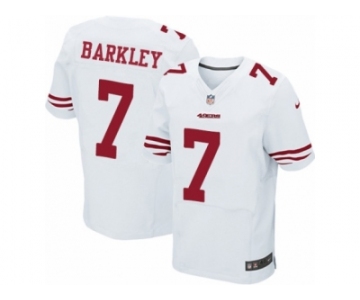 Men's Nike San Francisco 49ers #7 Matt Barkley Elite White NFL Jersey