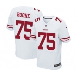 Men's Nike San Francisco 49ers #75 Alex Boone Elite White NFL Jersey