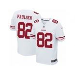 Men's Nike San Francisco 49ers #82 Logan Paulsen Elite White NFL Jersey