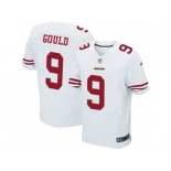 Men's Nike San Francisco 49ers #9 Robbie Gould Elite White NFL Jersey