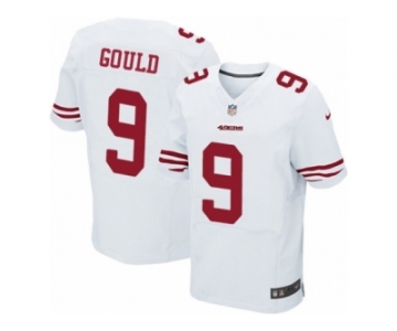 Men's Nike San Francisco 49ers #9 Robbie Gould Elite White NFL Jersey