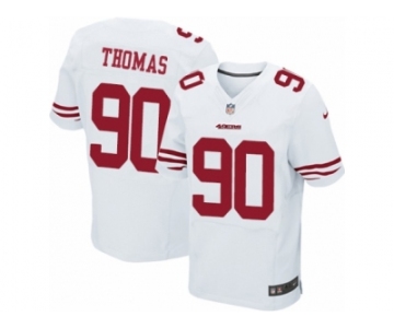 Men's Nike San Francisco 49ers #90 Solomon Thomas Elite White NFL Jersey