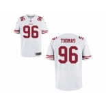 Men's Nike San Francisco 49ers #96 Solomon Thomas Elite White NFL Jersey