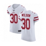 Men's San Francisco 49ers #30 Jeff Wilson White Vapor Untouchable Elite Player Football Jersey