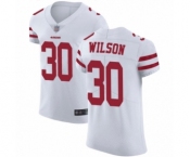 Men's San Francisco 49ers #30 Jeff Wilson White Vapor Untouchable Elite Player Football Jersey