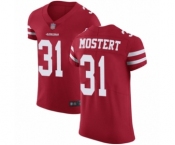 Men's San Francisco 49ers #31 Raheem Mostert Red Team Color Vapor Untouchable Elite Player Football Jersey