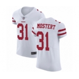 Men's San Francisco 49ers #31 Raheem Mostert White Vapor Untouchable Elite Player Football Jersey