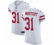 Men's San Francisco 49ers #31 Raheem Mostert White Vapor Untouchable Elite Player Football Jersey