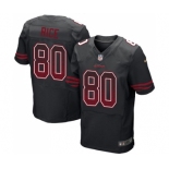 Men's San Francisco 49ers #80 Jerry Rice Elite Black Alternate Drift Fashion Football Jersey