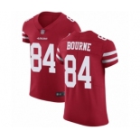 Men's San Francisco 49ers #84 Kendrick Bourne Red Team Color Vapor Untouchable Elite Player Football Jersey