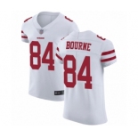 Men's San Francisco 49ers #84 Kendrick Bourne White Vapor Untouchable Elite Player Football Jersey