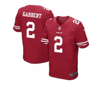 Nike San Francisco 49ers #2 Blaine Gabbert red jerseys[Elite]