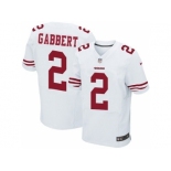 Nike San Francisco 49ers #2 Blaine Gabbert white jerseys[Elite]