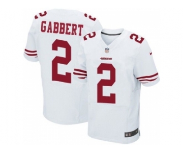 Nike San Francisco 49ers #2 Blaine Gabbert white jerseys[Elite]