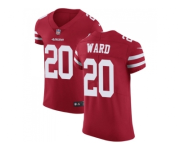 Nike San Francisco 49ers #20 Jimmie Ward Red Team Color Men Stitched NFL Vapor Untouchable Elite Jersey