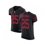 Nike San Francisco 49ers #25 Richard Sherman Black Alternate Men Stitched NFL Vapor Untouchable Elite Jersey