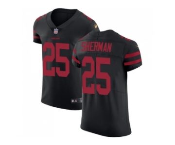 Nike San Francisco 49ers #25 Richard Sherman Black Alternate Men Stitched NFL Vapor Untouchable Elite Jersey