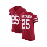 Nike San Francisco 49ers #25 Richard Sherman Red Team Color Men Stitched NFL Vapor Untouchable Elite Jersey