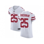 Nike San Francisco 49ers #25 Richard Sherman White Men Stitched NFL Vapor Untouchable Elite Jersey