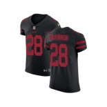 Nike San Francisco 49ers #28 Jerick McKinnon Black Alternate Men Stitched NFL Vapor Untouchable Elite Jersey