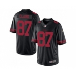 Nike San Francisco 49ers #87 Dwight Clark Black Alternate Men's Stitched jerseys(Elite)