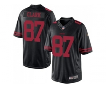 Nike San Francisco 49ers #87 Dwight Clark Black Alternate Men's Stitched jerseys(Elite)